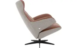 Goossens excellent relaxstoel avec grijs stof - 8201662-2