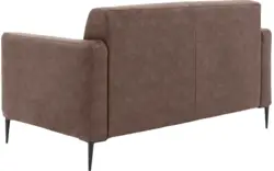 Goossens zitbank key west bruin micro leer - 8201995-396-01