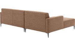 Goossens loungebank key west bruin micro leer - 8201999-395-gespiegeld-01