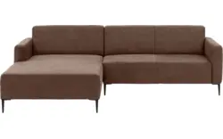 Goossens loungebank key west bruin micro leer - 8201999-396-gespiegeld-01