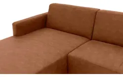 Goossens loungebank key west bruin micro leer - 8201999-399-gespiegeld-01