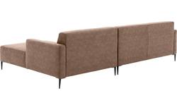 Goossens loungebank key west bruin micro leer - 8202000-394-01