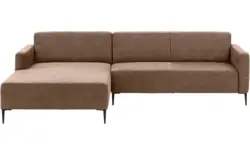 Goossens loungebank key west bruin micro leer - 8202000-394-gespiegeld-01