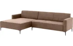 Goossens loungebank key west bruin micro leer - 8202000-394-gespiegeld-01
