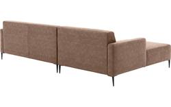 Goossens loungebank key west bruin micro leer - 8202000-394-gespiegeld-01