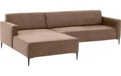 Goossens loungebank key west bruin micro leer - 8202000-394-gespiegeld-01