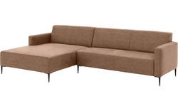 Goossens loungebank key west bruin micro leer - 8202000-395-gespiegeld-02