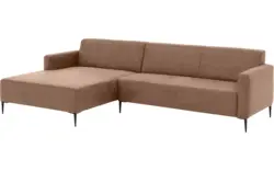 Goossens loungebank key west bruin micro leer - 8202000-395-gespiegeld-01