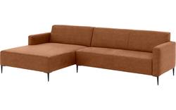 Goossens loungebank key west bruin micro leer - 8202000-399-gespiegeld-02