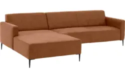 Goossens loungebank key west bruin micro leer - 8202000-399-gespiegeld-01
