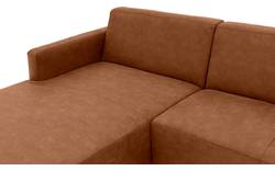 Goossens loungebank key west bruin micro leer - 8202000-399-gespiegeld-01