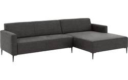Goossens loungebank key west grijs micro leer - 8202000-400-02