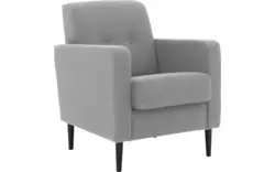 Goossens fauteuil hipp grijs stof - 8202002-361-02