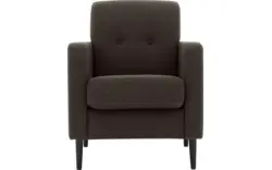Goossens fauteuil hipp bruin stof - 8202002-370-02