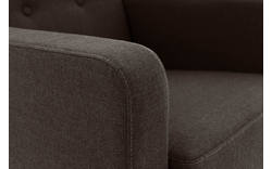 Goossens fauteuil hipp bruin stof - 8202002-370-02