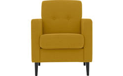 Goossens fauteuil hipp geel stof - 8202002-372-01
