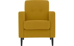 Goossens fauteuil hipp geel stof - 8202002-372-02
