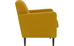 Goossens fauteuil hipp geel stof - 8202002-372-02