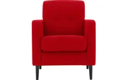 Goossens fauteuil hipp rood stof - 8202002-373-02