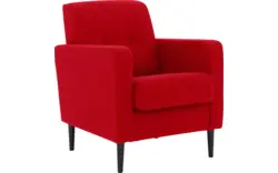 Goossens fauteuil hipp rood stof - 8202002-373-02