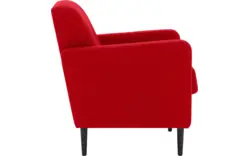 Goossens fauteuil hipp rood stof - 8202002-373-02