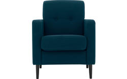 Goossens fauteuil hipp blauw stof - 8202002-56-01