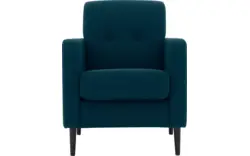 Goossens fauteuil hipp blauw stof - 8202002-56-02