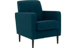 Goossens fauteuil hipp blauw stof - 8202002-56-02