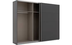 Goossens basic kledingkast miami grijs hoogwaardig meubelplaat - 8202030-A-02