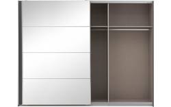 Goossens basic kledingkast miami grijs hoogwaardig meubelplaat - 8202033-02