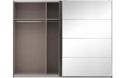 Goossens basic kledingkast miami grijs hoogwaardig meubelplaat - 8202033-02