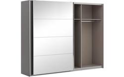 Goossens basic kledingkast miami grijs hoogwaardig meubelplaat - 8202033-05