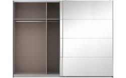 Goossens basic kledingkast miami grijs hoogwaardig meubelplaat - 8202036-02