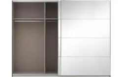 Goossens basic kledingkast miami grijs hoogwaardig meubelplaat - 8202036-02