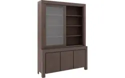 Goossens buffetkast clear donker bruin eiken - 8202051-1