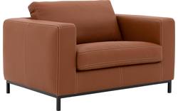 Goossens excellent loveseat massimo bruin leer - 8202349-02