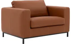 Goossens excellent loveseat massimo bruin leer - 8202349-01