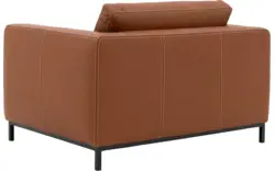 Goossens excellent loveseat massimo bruin leer - 8202349-01