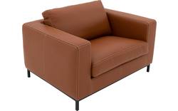 Goossens excellent loveseat massimo bruin leer - 8202349-01