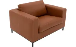 Goossens excellent loveseat massimo bruin leer - 8202349-01