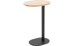Goossens nachtkastje oval onbewerkt eiken - 8202355-01