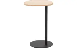 Goossens nachtkastje oval onbewerkt eiken - 8202355-01