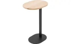 Goossens nachtkastje oval onbewerkt eiken - 8202355-01