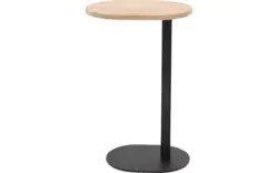 Goossens nachtkastje oval wit eiken - 8202356-01
