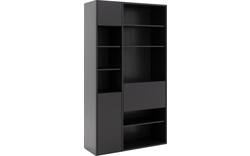 Goossens excellent wandmeubel ninth zwart eiken - 8202384-02