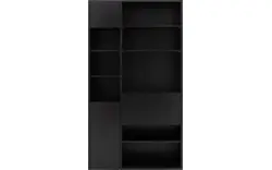 Goossens excellent wandmeubel ninth zwart eiken - 8202384-02