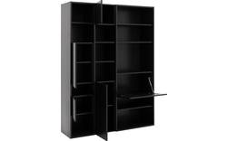 Goossens excellent wandmeubel ninth zwart eiken - 8202385-01
