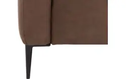 Goossens hoekbank key west bruin micro leer - 8202397-01
