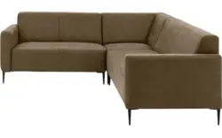 Goossens hoekbank key west groen micro leer - 8202397-393-01