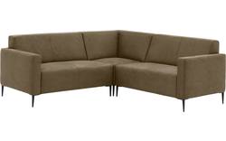 Goossens hoekbank key west groen micro leer - 8202397-393-02